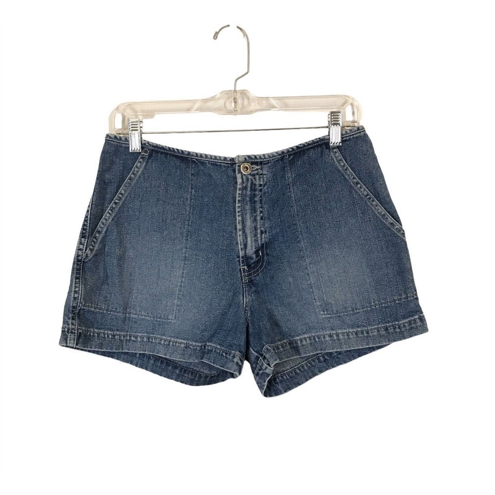 Silver Jeans Vtg 90's Blue Size 30 Earthcore Granola Girl Flap Pockets Shorts